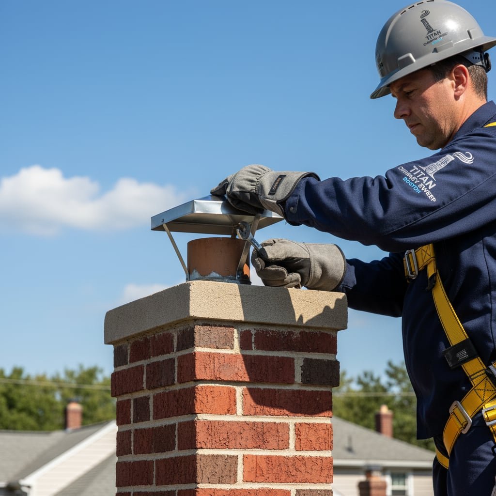 Boston Chimney Cap Installation
